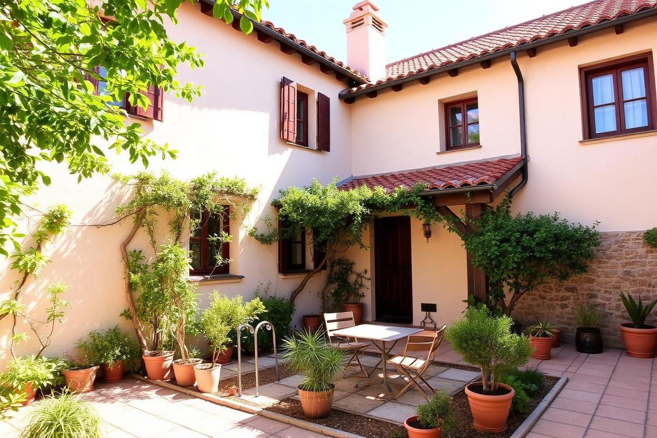 Chalet adosado con jardín y terraza